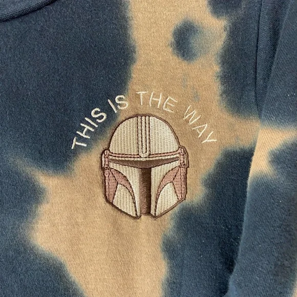 Star Wars This Is The Way Tie Dye Sweatshirt Medium (sku 503) - Picture 2 of 13